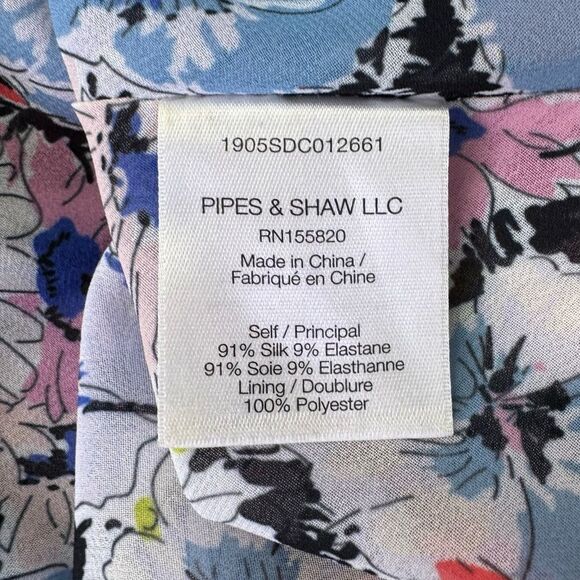 Veronica Beard Annabelle Silk Floral Mini Dress Size 6 - Picture 11 of 12